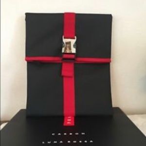 Prada Luna Rossa carbon weekend/travel bag